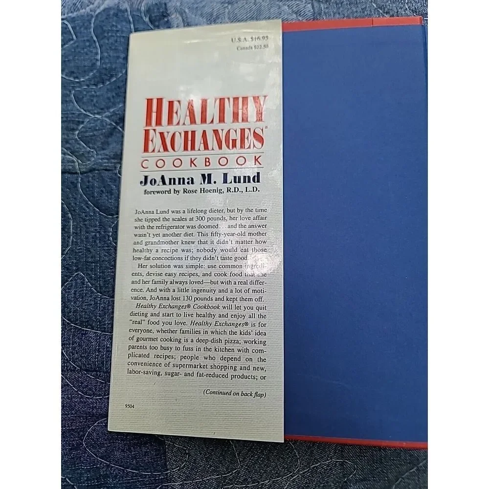 Healthy Exchanges Cookbook by Joanna Lund 1994 Recipes Food‎ Diet Meal Planning